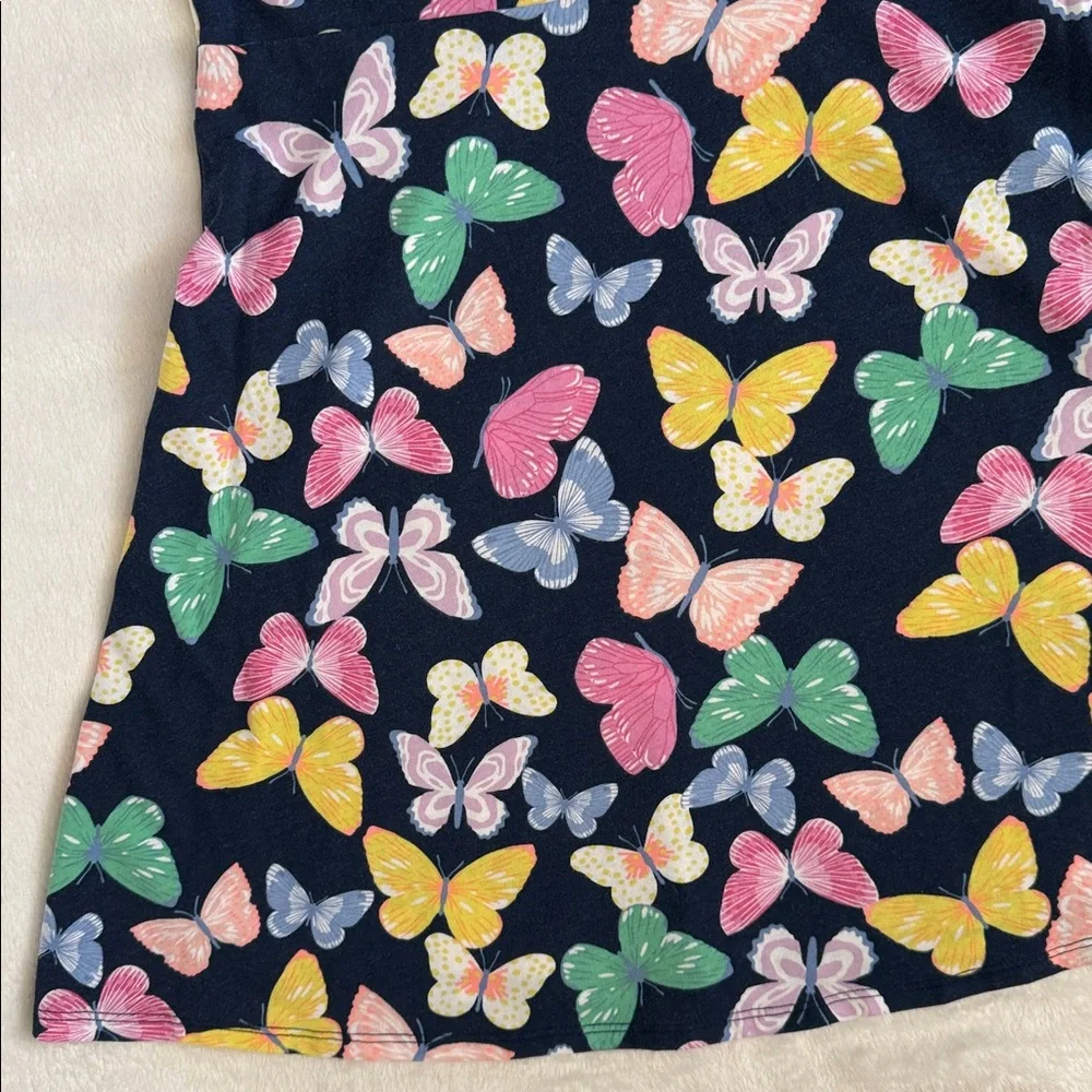Wonder Nation | Butterfly Print Sleeveless Play Dress Blue/Multicolor (L 10-12) - Picture 5 of 13